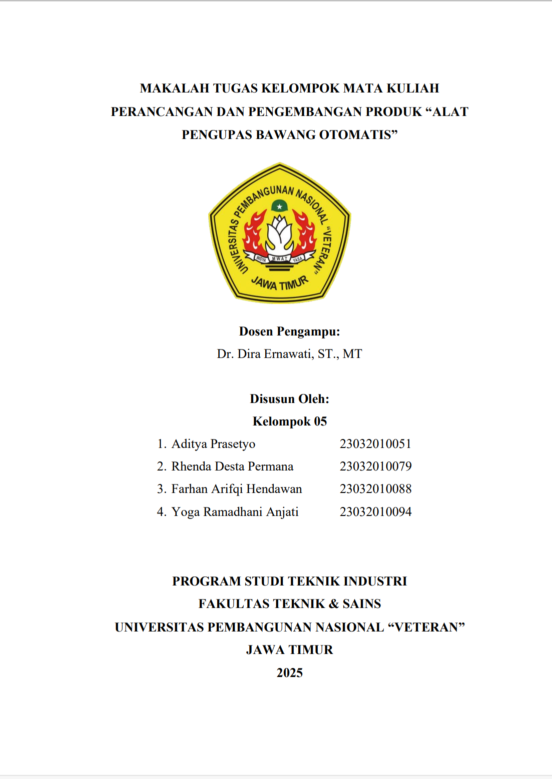 Innovation of Automatic Onion Peeler Machine